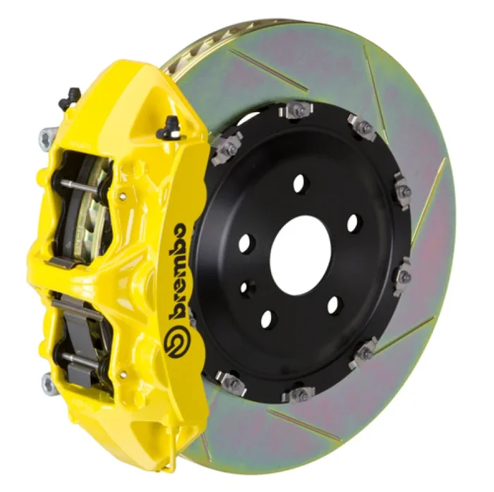 Brembo 07-18 Wrangler/Unlimited Front GT BBK 6 Piston Cast 365×34 2pc Rotor Slotted Type1-Yellow