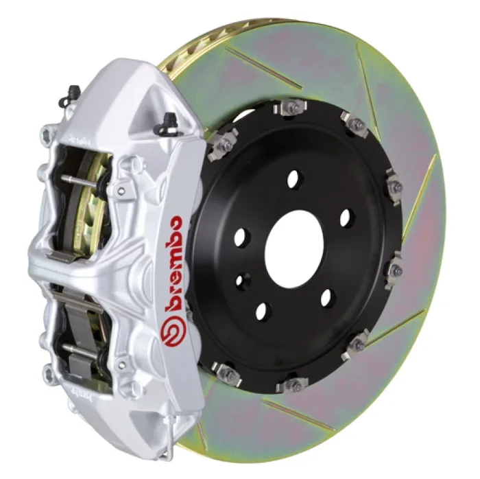 Brembo 08-13 M3/11-12 1M Front GT BBK 6 Piston Cast 365×34 2pc Rotor Slotted Type1-Silver