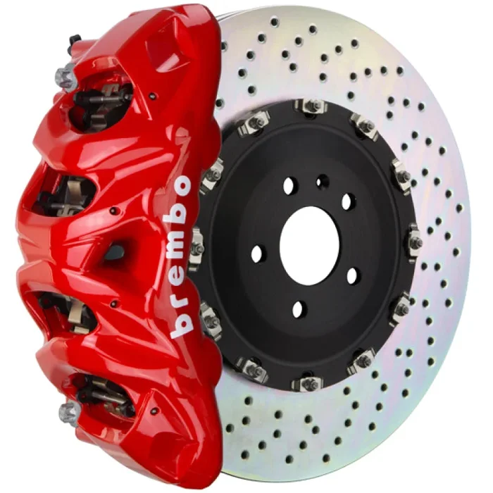 Brembo 09-13 X5M/09-14 X6M/15-18 X5M/16-19 X6M Fr GT BBK 8 Pist Cast 412×38 2pc Rotor Drill-Red