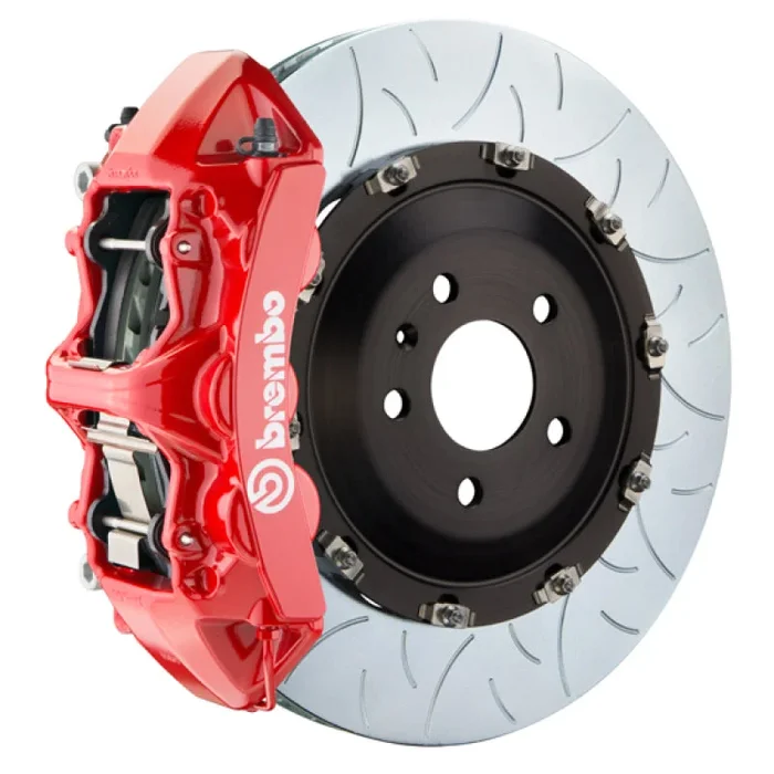 Brembo 09-15 CTS-V Front GT BBK 6 Piston Cast 405×34 2pc Rotor Slotted Type-3-Red