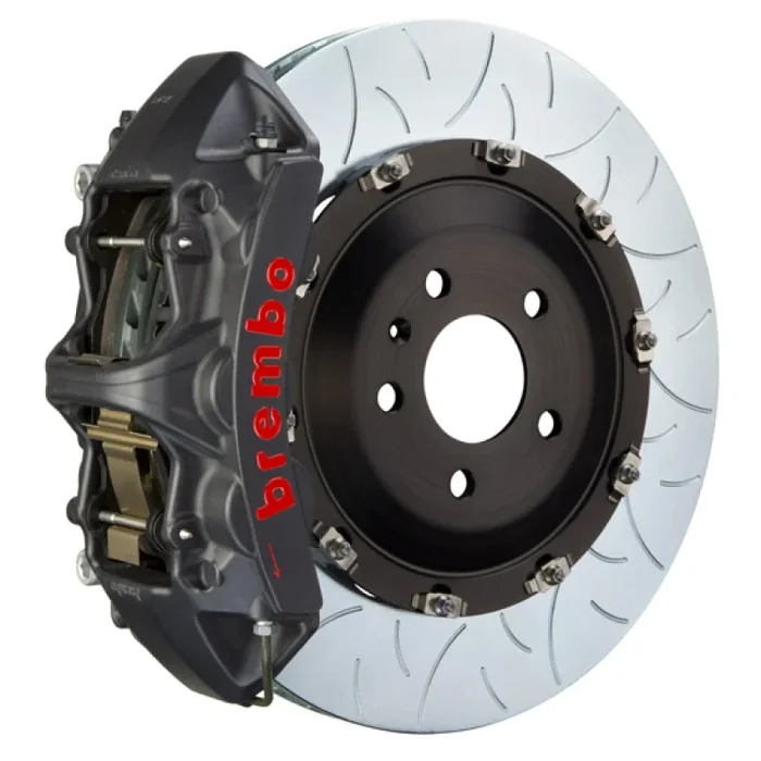 Brembo 09-16 Panamera/S/4S/Turbo Fr GTS BBK 6 Piston Cast 405×34 2pc Rotor Slotted Type3-Black HA