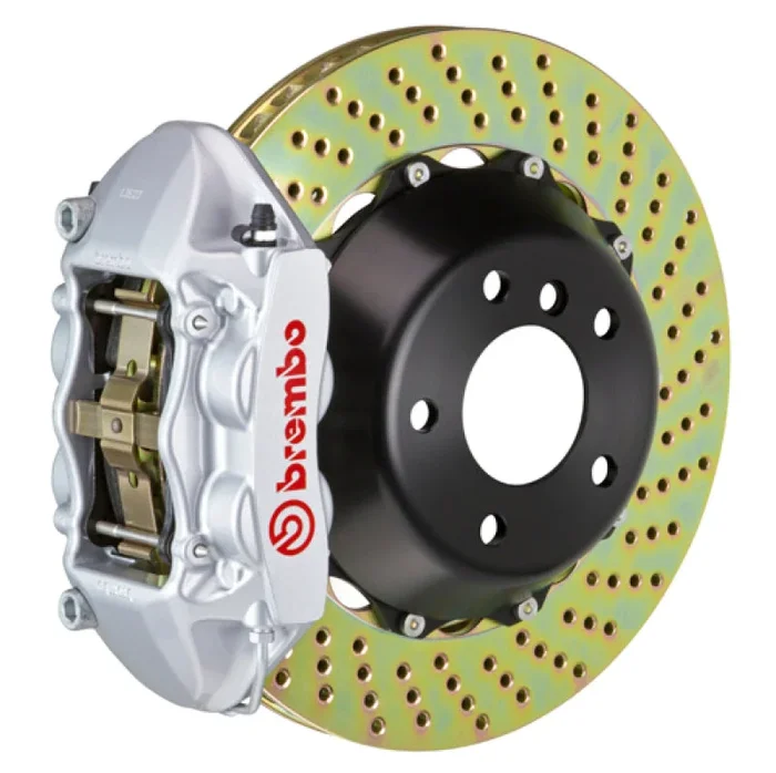 Brembo 09-16 Z4 sDrive 28i/30i/35i Front GT BBK 4 Piston Cast 365×29 2pc Rotor Drilled-Silver