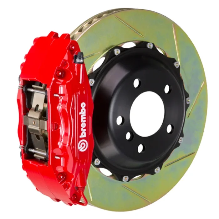 Brembo 12-14 CLS350 Front GT BBK 6 Piston Cast 355×32 2pc Rotor Slotted Type-1-Red