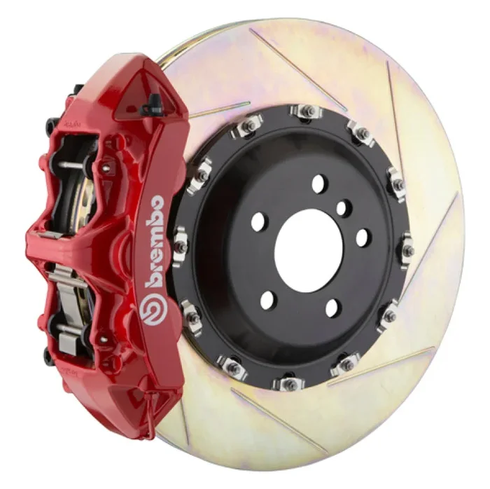 Brembo 12-14 ML550 Front GT BBK 6 Piston Cast 411×34 2pc Rotor Slotted Type1-Red