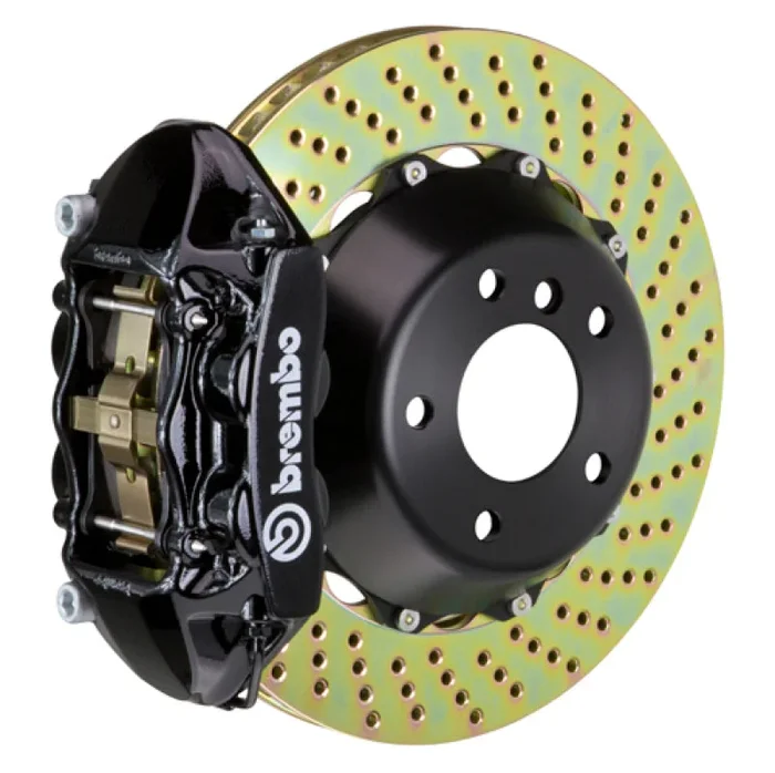 Brembo 12-16 991.1 C2S Rear GT BBK 4 Piston Cast 380×28 2pc Rotor Drilled-Black