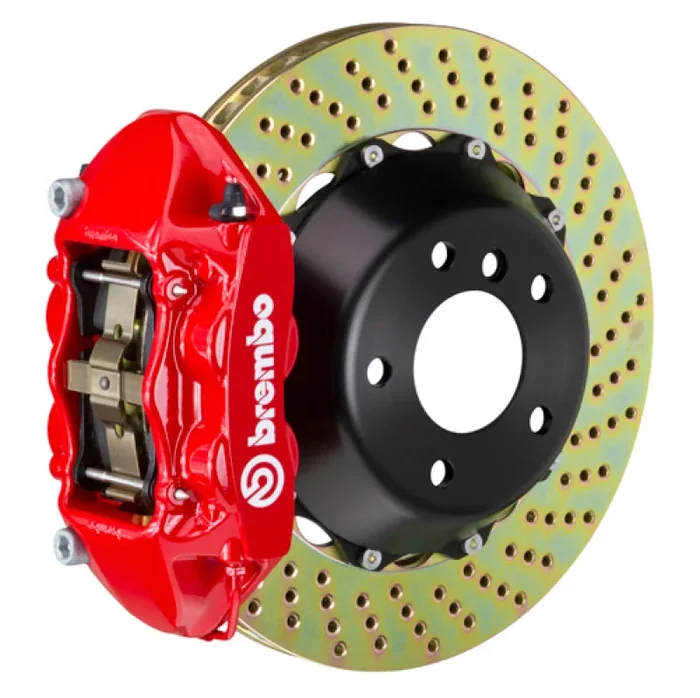 Brembo 13-17 Accord (Gen9) Front GT BBK 4 Piston Cast 365×29 2pc Rotor Drilled-Red