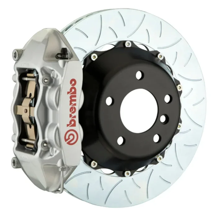 Brembo 17+ LC500/18+ LS500 Rear GT BBK 4 Piston Cast 380×28 2pc Rotor Slotted Type-3-Silver