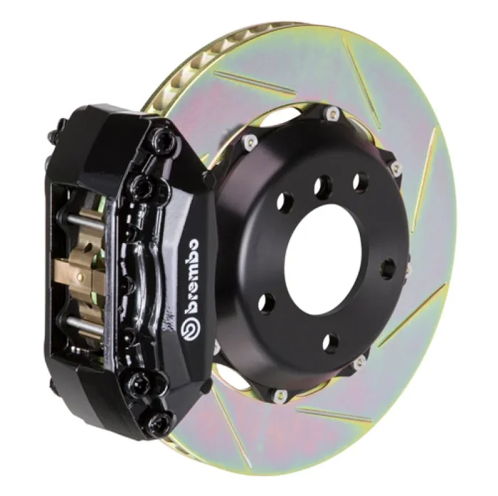 Brembo 93-01 Impreza Front GT BBK 4 Piston Cast 2pc 328×28 2pc Rotor Slotted Type1-Black