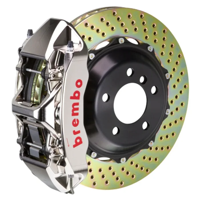 Brembo 95-98 993 C2/C4/C4S/Turbo Front GTR BBK 6 Piston Billet 355×32 2pc Rotor Drilled- Nickel