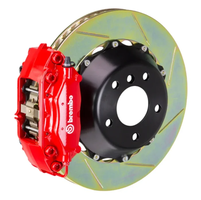 Brembo 99-05 330i (Excl. xDrive) Rr GT BBK 4 Pist Cast 2pc 345×28 2pc Rotor Slotted Type1-Red
