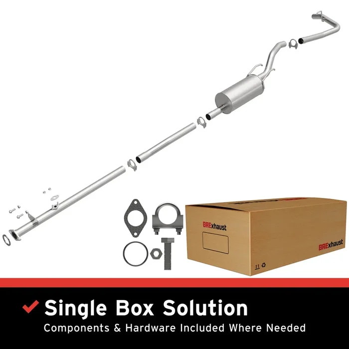 BRExhaust 1995-1997 Toyota Tacoma 2.4L Direct-Fit Replacement Exhaust System37.0 lb