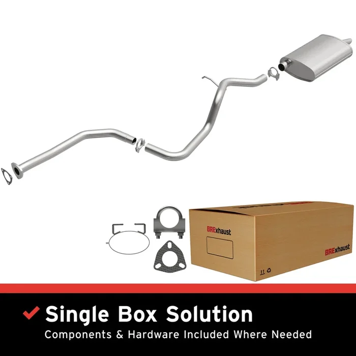BRExhaust 1997-1998 Chevrolet Cavalier 2.2L Direct-Fit Replacement Exhaust System31.0 lb