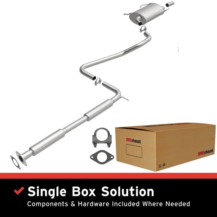 BRExhaust 1998-2000 Nissan Altima 2.4L Direct-Fit Replacement Exhaust System40.0 lb