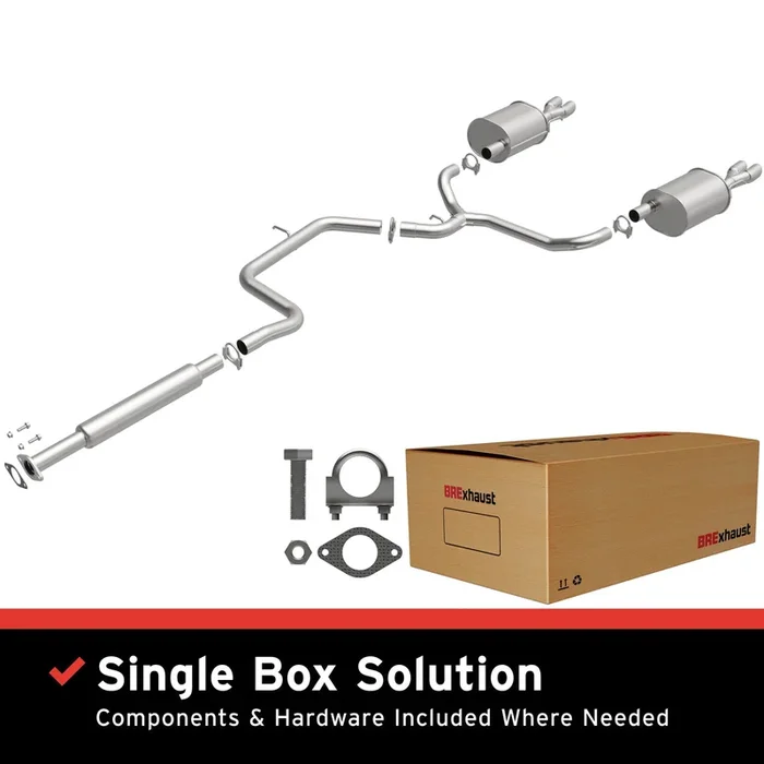 BRExhaust 2003-2008 Pontiac Grand Prix 3.8L Direct-Fit Replacement Exhaust System52.0 lb