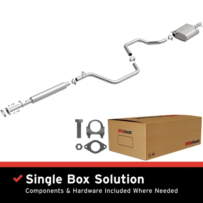 BRExhaust 2004-2008 Chevrolet Malibu Direct-Fit Replacement Exhaust System38.0 lb
