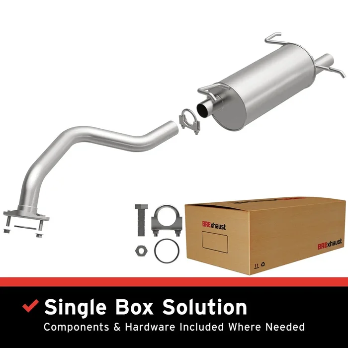 BRExhaust 2007-2012 Nissan Sentra Direct-Fit Replacement Exhaust System24.0 lb