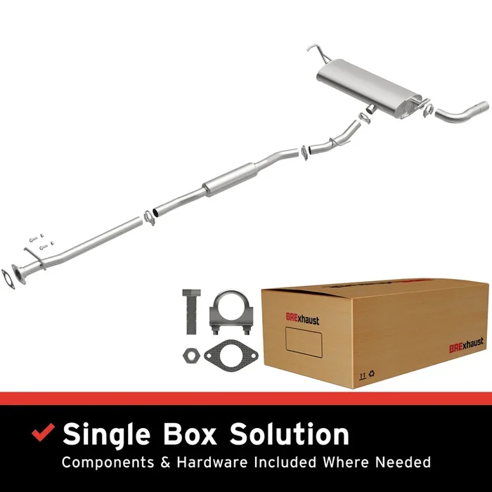 BRExhaust 2008-2010 Nissan Rogue 2.5L Direct-Fit Replacement Exhaust System40.0 lb