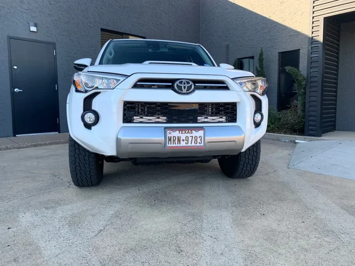 Cali Raised 32In Hidden Grille Led Light Bar Brackets Kit Fits 14-24 Toyota Runner – No Lone Bar