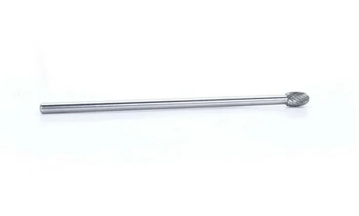 Carbide Burr – Dbl Cut Solid 3/8 Oval w/6in Shk