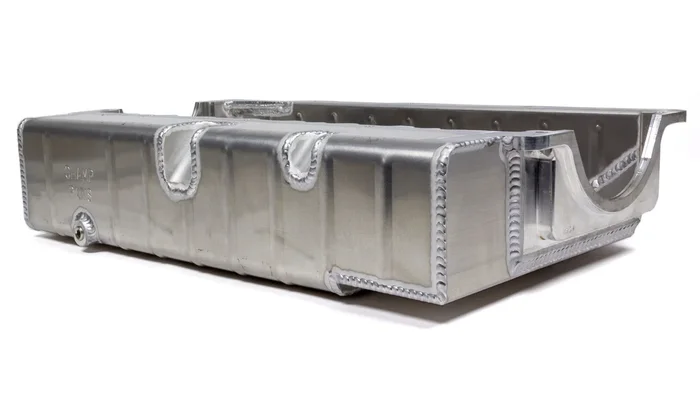 Champ Pans SBC Aluminum Oil Pan – Dry-Sump w/4-1/4 Depth