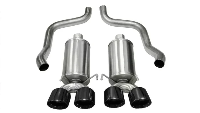 Corsa 2009-2013 Xtreme Axle-Back Exhaust w/Dual Black 3.5in Tips 09-13 Chevrolet Corvette C6 6.2L V844.7 lb