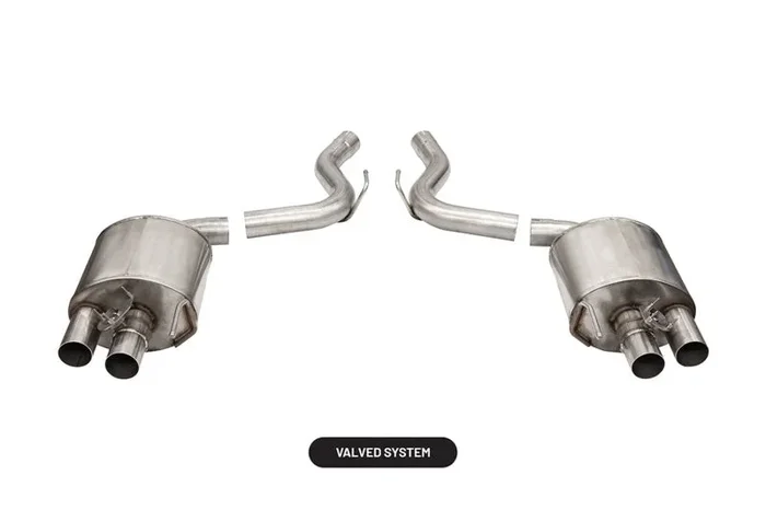 Corsa 2015-2020 Ford Mustang GT350/R 5.2L V8 Dual Rear Axle-Back- Stainless Dual Rear Exit52.7 lb