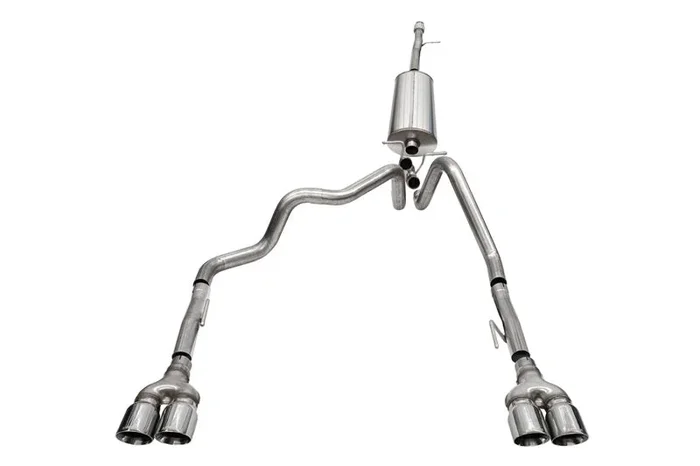 Corsa 2019-2025 Chevrolet Silverado 1500 5.3L 147.5in Wheel Base Cat-Back Dual Rear 4in Polish Tips