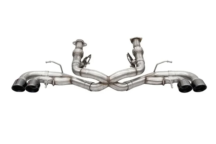 Corsa 2020-25 Corvette C8 3in Xtreme Cat-Back Exhaust 4.5in Black Quad Tips – Deletes stock AFMValve