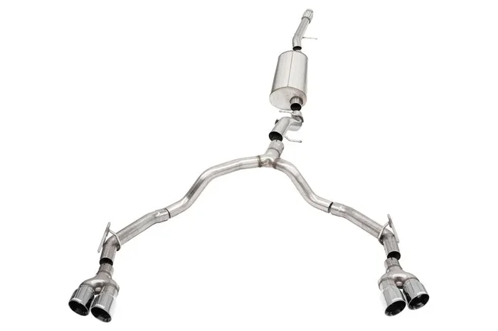 Corsa 2021-2025 Suburban/GMC Yukon XL 6.2L 4WD Dual Rear 3/2.75in Sport Cat-Back DW 4in Pol Tips84.5 lb
