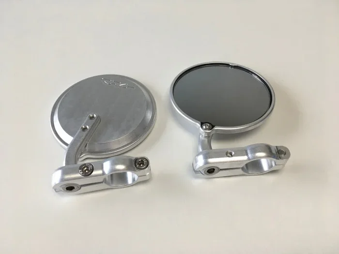 CRG Hindsight 3 in. Round Bar-End Mirror Right – Silver