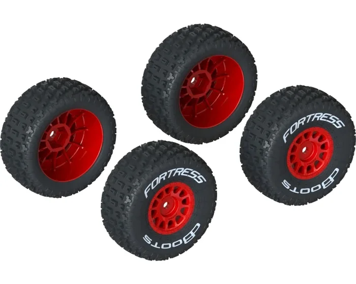 dBoots ‘FORTRESS’ Tire Set Glued Red 2 Pairs