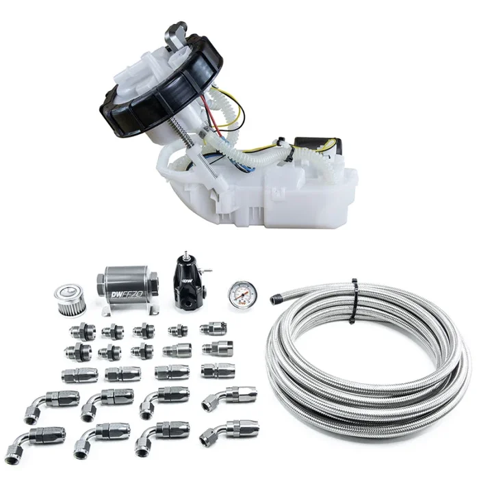 DeatschWerks 01-05 Honda Civic/02-06 Acura RSX DW400 Pump Module & Return Kit w/CPE Fuel Lines11.6 lb