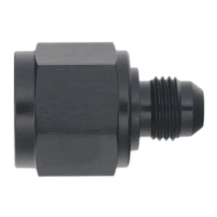 DeatschWerks 10AN Female Flare to 6AN Male Flare Reducer – Anodized Matte Black