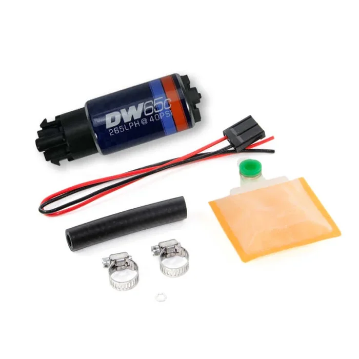 DeatschWerks 265 LPH DW65C Series Compact Fuel Pump w/o Mounting Clips (w/ Universal Install Kit)1.0 lb