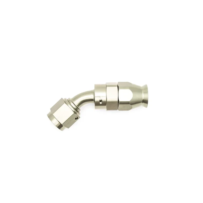 DeatschWerks 6AN Female Swivel 45-Degree Hose End PTFE (Incl. 1 Olive Insert)0.08 lb