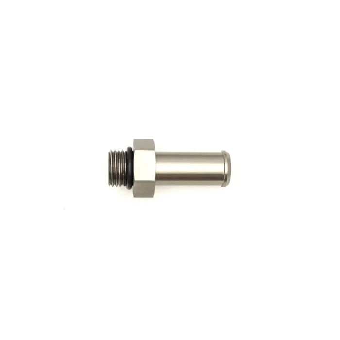 DeatschWerks 6AN ORB Male to 1/2in Male Barb Fitting (Incl O-Ring) – Anodized Matte Black