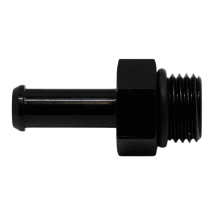 DeatschWerks 6AN ORB Male to 5/16in Male Barb Fitting (Incl O-Ring) – Anodized Matte Black0.03 lb