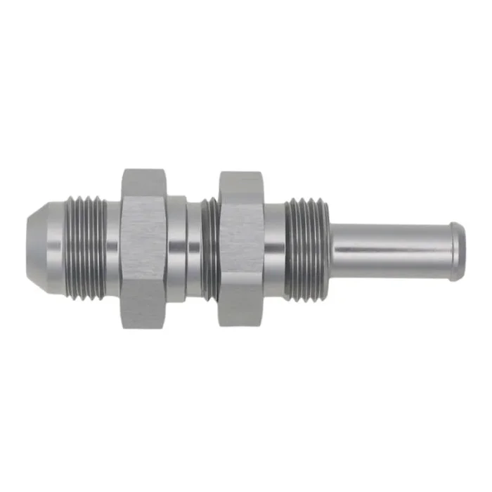 DeatschWerks 8AN Male Flare to Straight 3/8in Single Hose Barb – Anodized DW Titanium