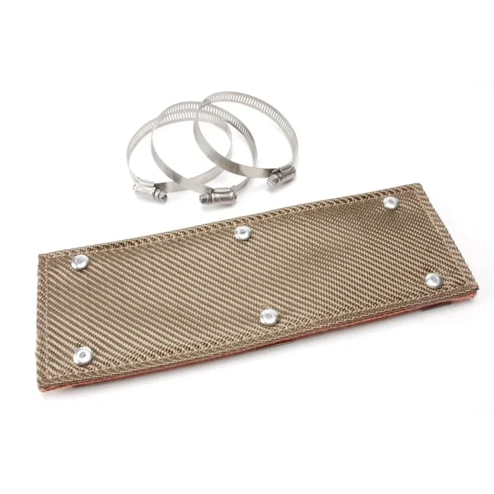 DEI Pipe Shield w/Stainless Steel Clamps – 6in x 12in – Titanium0.8 lb