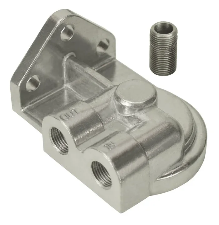 Derale Single Left-Port Filter Mount 3/8in NPT