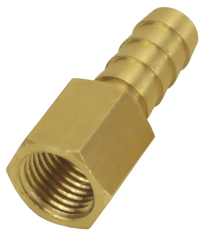 Derale Straight Hose Barb Fitti ng 1/4 NPT F x 3/8 Barb