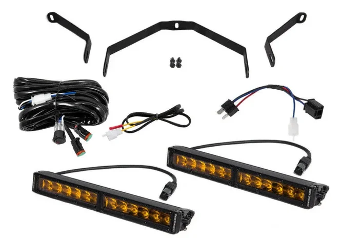 Diode Dynamics 14-21 Toyota Tundra SS12 Driving Light Kit – Amber Driving