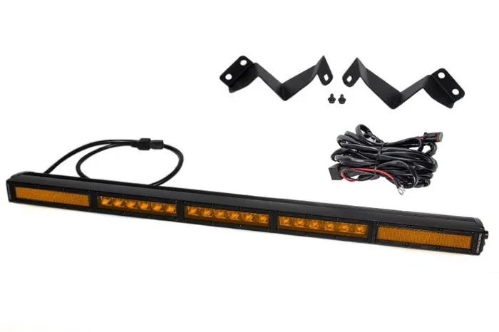 Diode Dynamics 16-21 Toyota Tacoma SS30 Stealth Lightbar Kit – Amber Combo