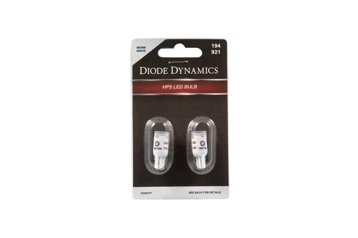 Diode Dynamics 194 LED Bulb HP5 LED Warm – White Short (Pair)