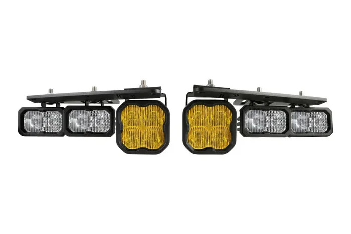 Diode Dynamics 21-Up Ford Bronco Stage Series Fog Pocket Kit – Yellow Max