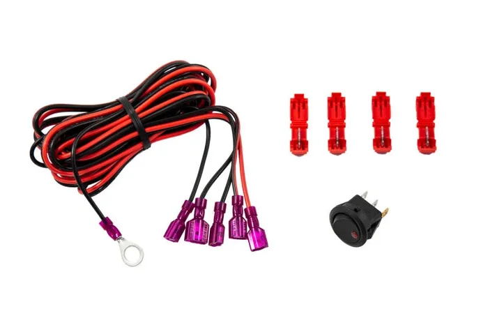 Diode Dynamics Add-on LED Switch Kit – Red