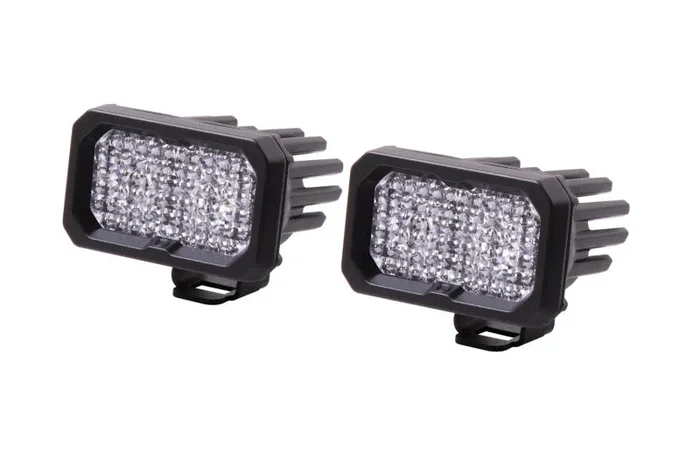 Diode Dynamics Stage Series 2 In LED Pod Sport – White Flood Standard RBL (Pair)