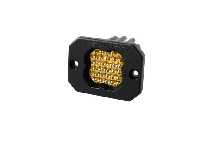 Diode Dynamics Stage Series C1 LED Pod Sport – Yellow Flood Flush ABL Each