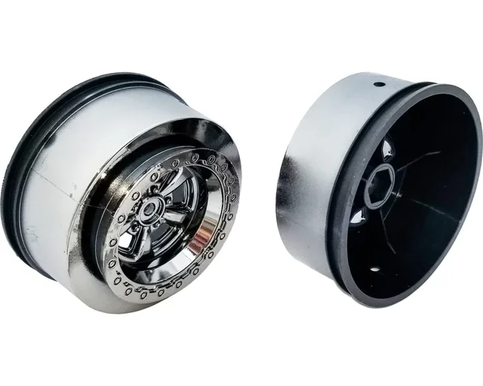 Drag Rear Wheels 2.2 in / 3.0 in 12 Mm Hex Black Chrome