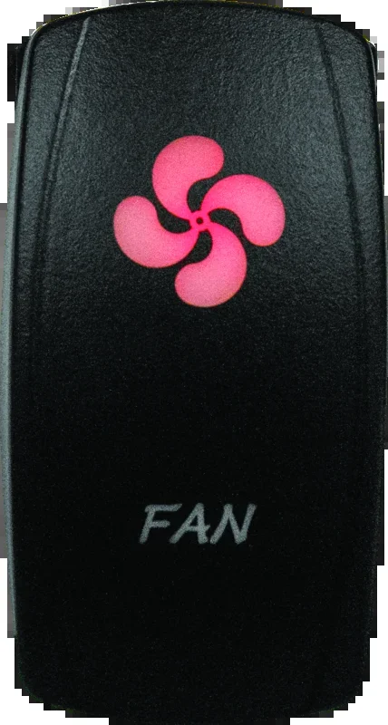 DragonFire Racing Lighted Switch Fan On/Off Red